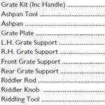 CHARNWOOD REAR GRATE SUPPORT